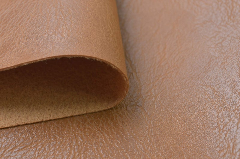 Wento Thick 2 Yard Faux Leather Soft Skin Grain PU Fabric for Furniture Cover  Reupholster Sofa Chairs  Cushions  Vinyl Upholstery (2 Yards  Camel Tan) - Image 3